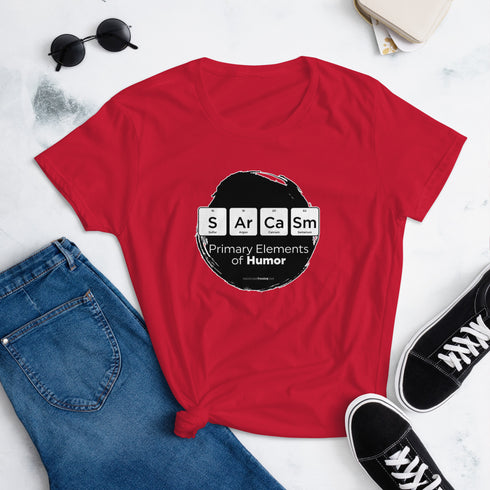 Primary Elements for Humor - Sarcasm Women's short sleeve t-shirt - Mainstream Freedom